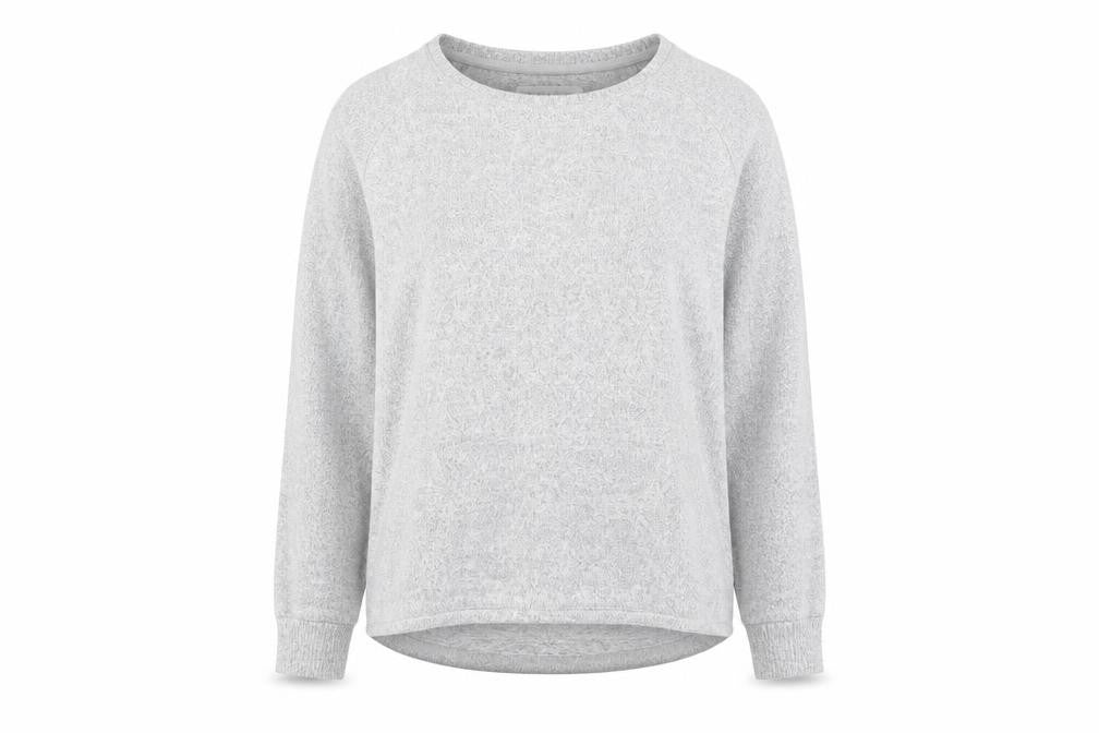 Karen Neuburger Womens Grey Polyester Pullover Sweatshirt Size S Pullover