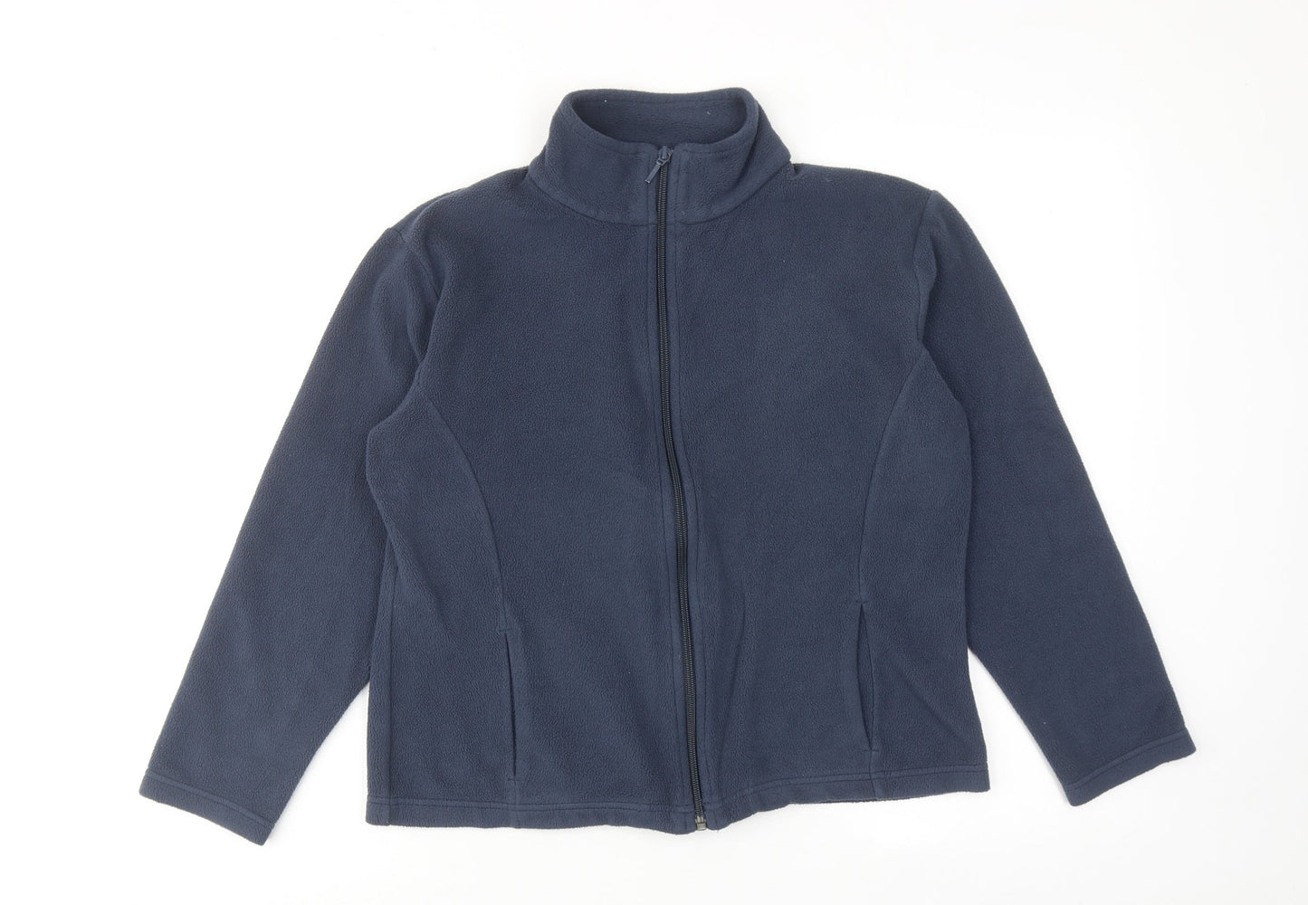 Marks and Spencer Womens Blue Jacket Size 16 Zip