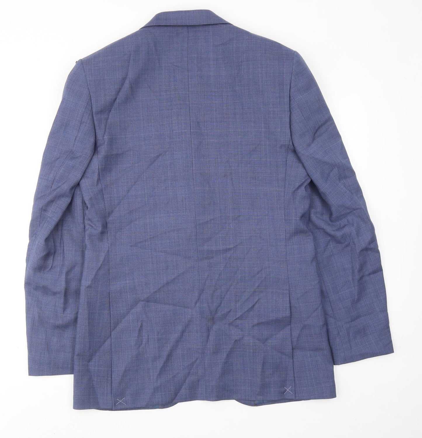 Marks and Spencer Mens Blue Polyester Jacket Suit Jacket Size 40 Regular