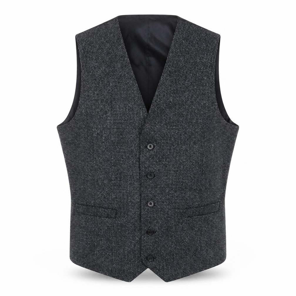 Marks & Spencer Mens Blue Wool Jacket Suit Waistcoat Size 40 Regular