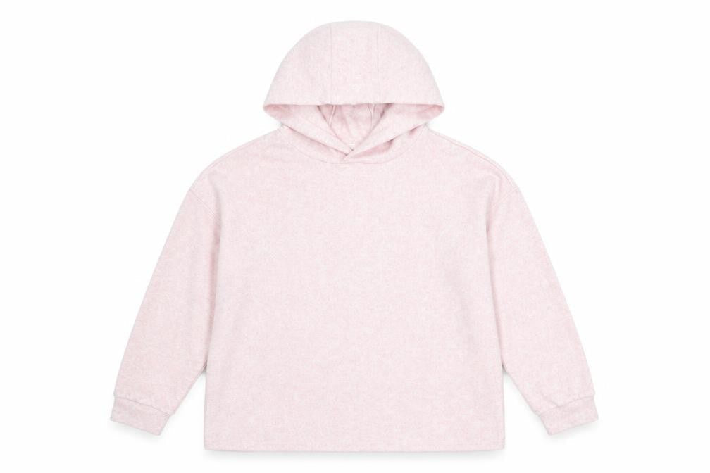 Marks & Spencer Girls Pink Polyester Pullover Hoodie Size 12-13 Years Pullover