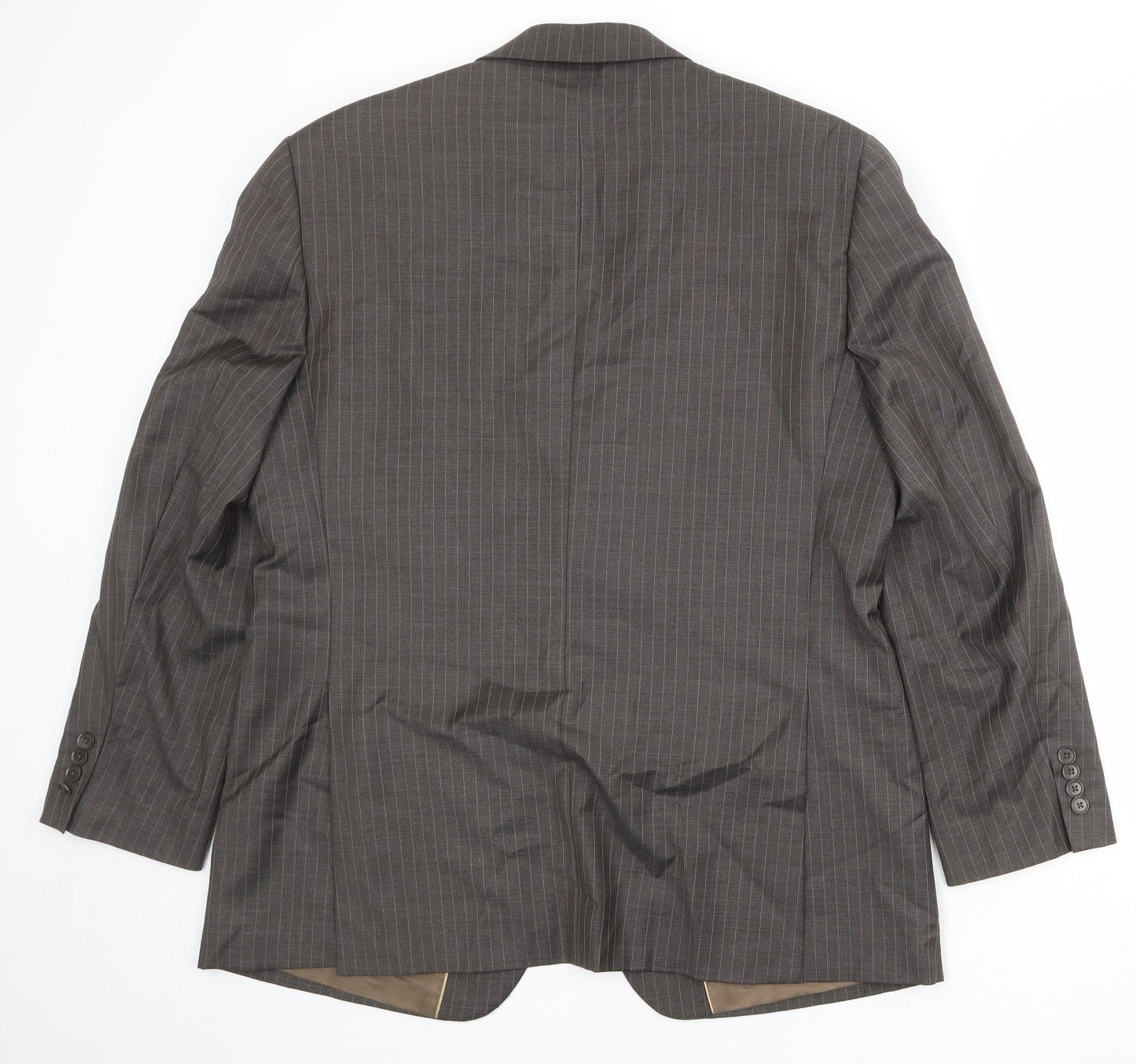NEXT Mens Brown Striped Wool Jacket Suit Jacket Size 44 Regular