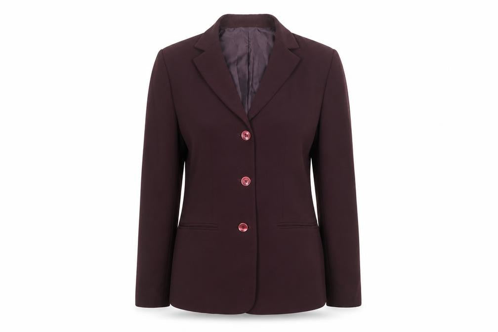 Portmans Womens Red Polyester Jacket Suit Jacket Size 6
