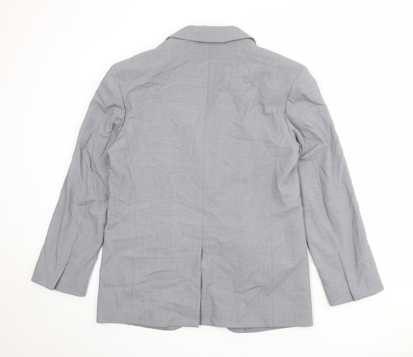 Marks and Spencer Womens Grey Polyester Jacket Suit Jacket Size 12