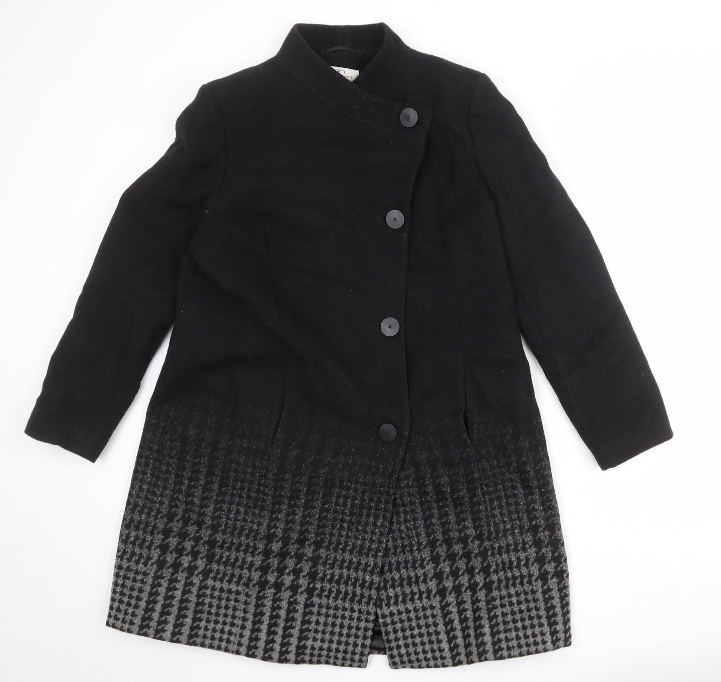 Country Casuals Womens Black Jacket Size 14 Button