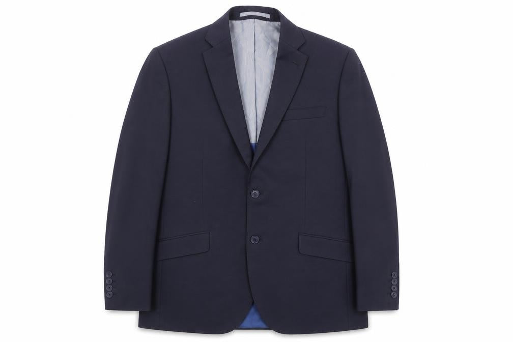Marks & Spencer Mens Blue Wool Jacket Suit Jacket Size 40 Regular