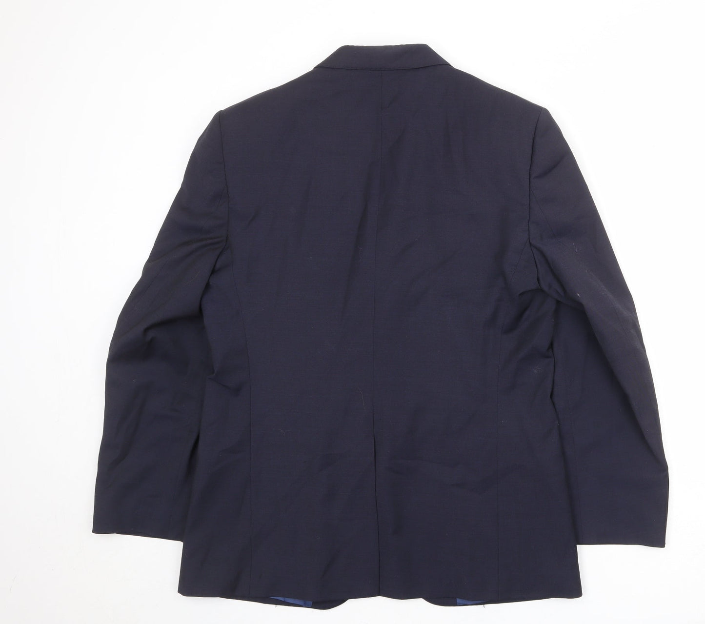 Marks and Spencer Mens Blue Wool Jacket Suit Jacket Size 40 Regular