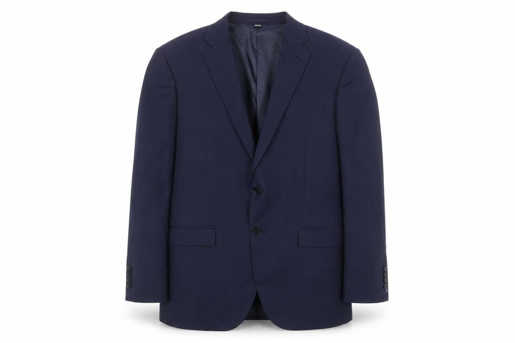 Marks & Spencer Mens Blue Polyester Jacket Suit Jacket Size 44 Regular