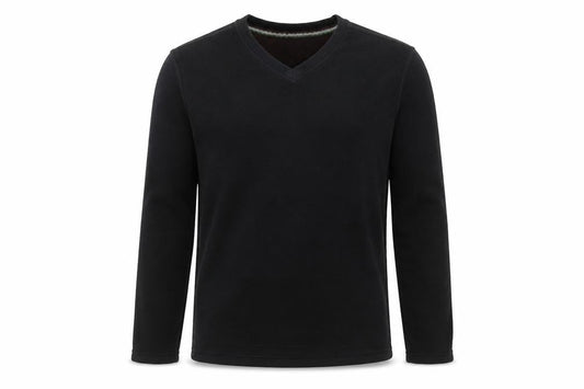 Blue Harbour Mens Black Polyester Pullover Sweatshirt Size S