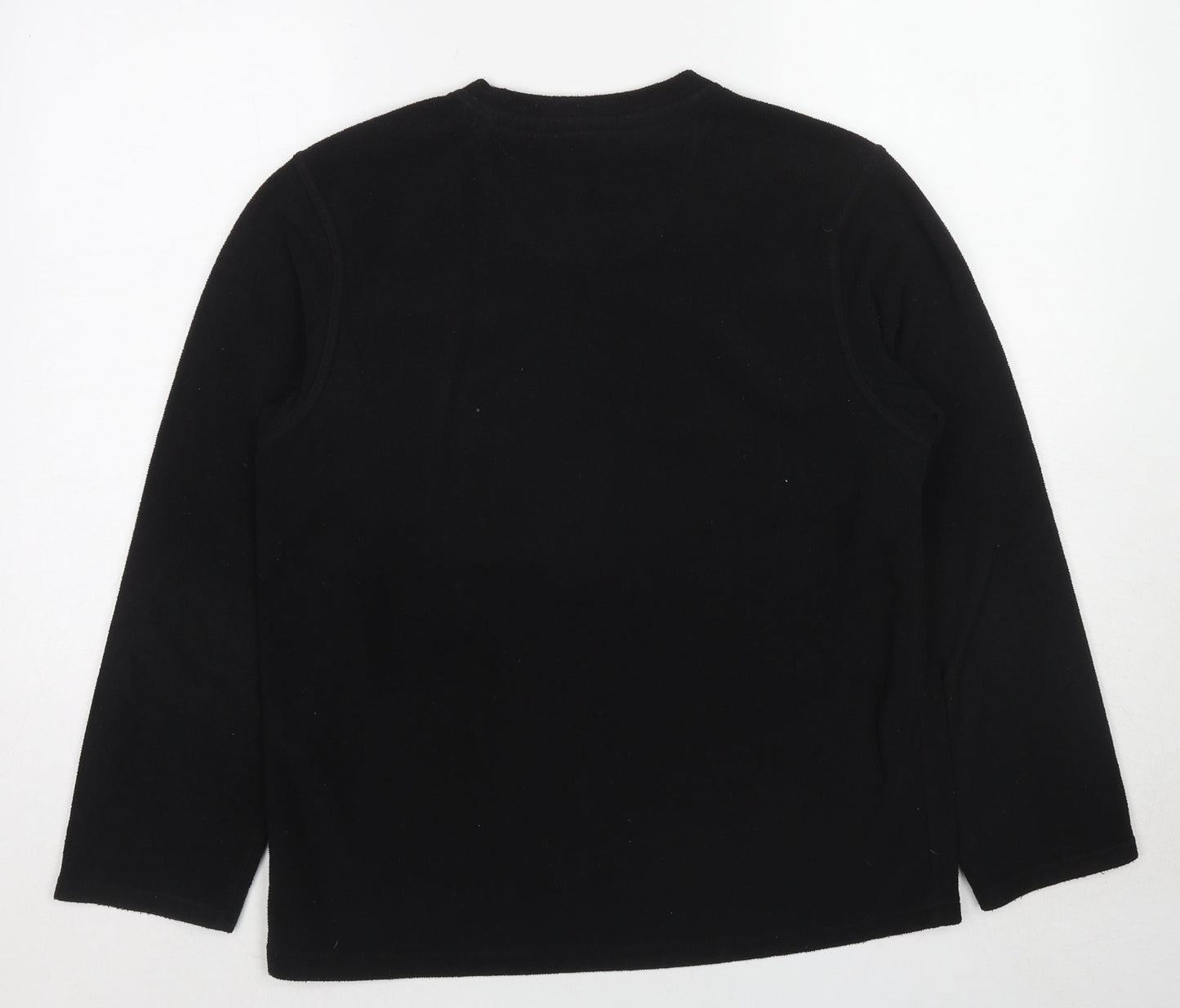 Blue Harbour Mens Black Polyester Pullover Sweatshirt Size S