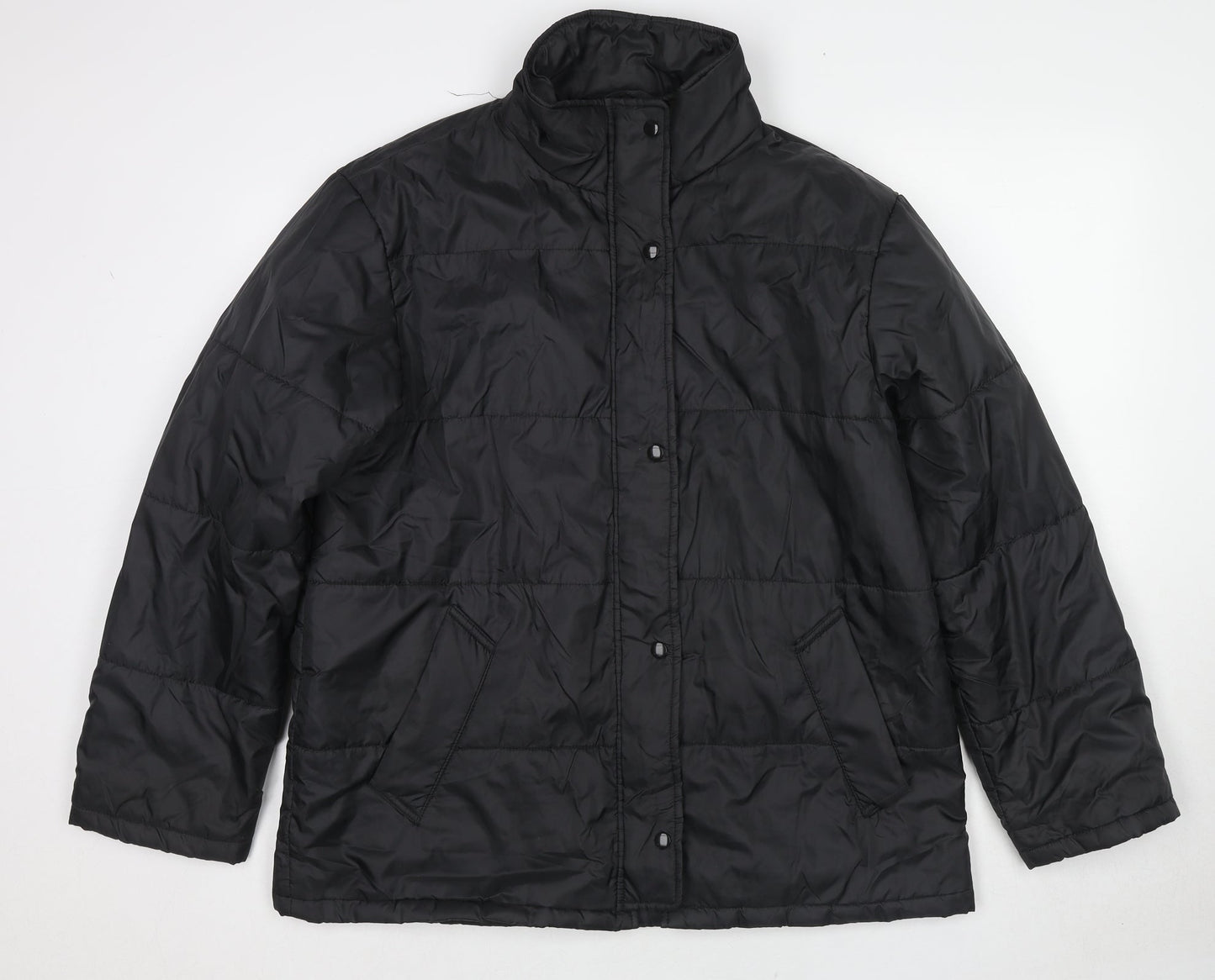 Vincelli Womens Black Jacket Size M Zip