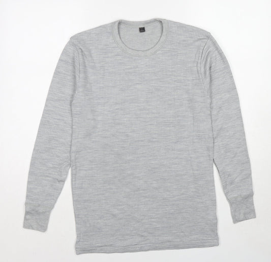 Marks and Spencer Mens Grey Wool Pullover Sweatshirt Size S