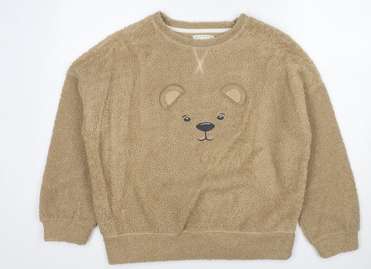 Marks and Spencer Womens Brown Polyester Pullover Sweatshirt Size S Pullover - Spencer Bear