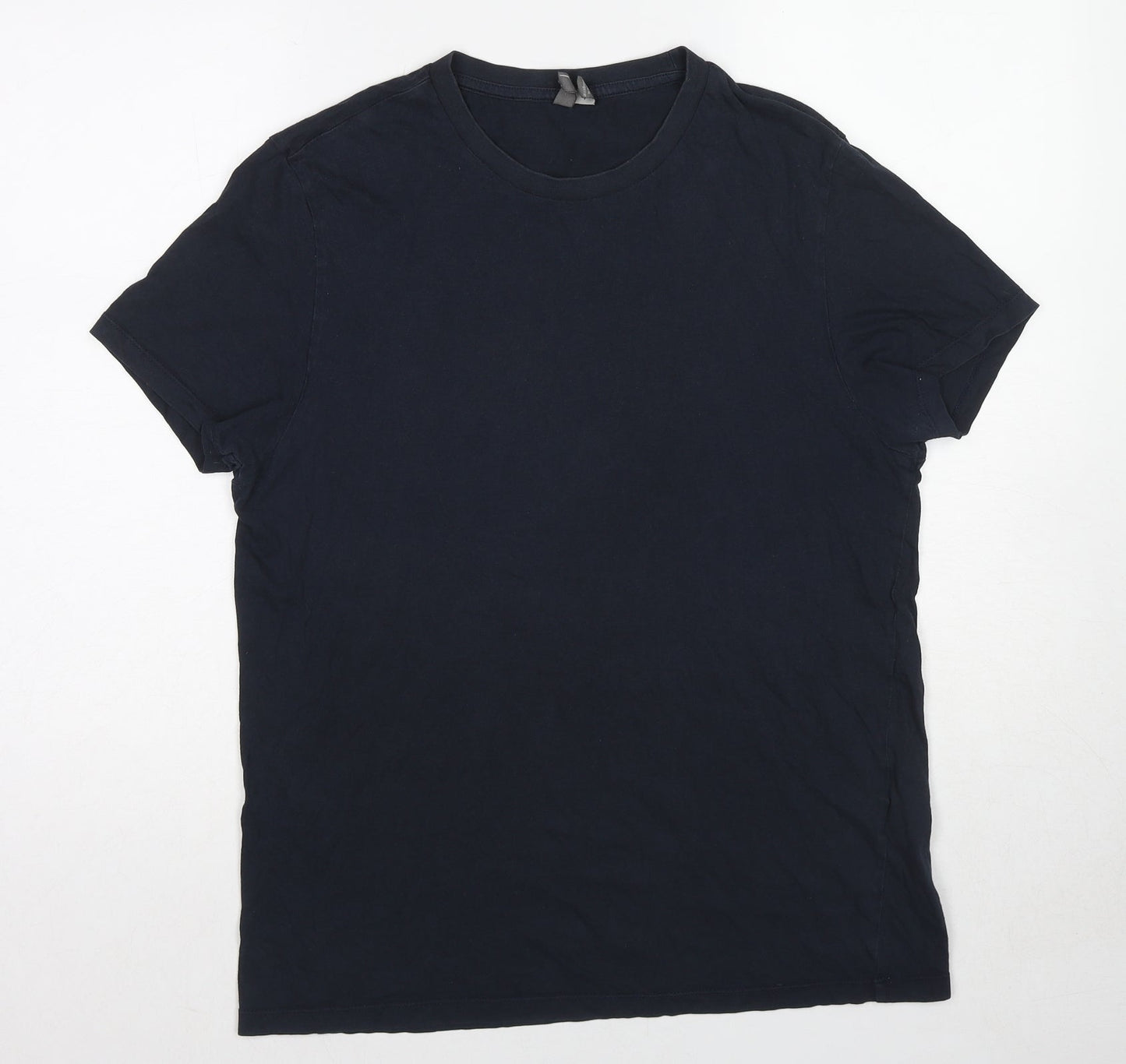 ASOS Womens Blue Cotton Basic T-Shirt Size L Crew Neck