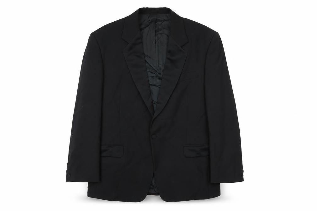 Skopes Mens Black Polyester Tuxedo Suit Jacket Size 44 Regular
