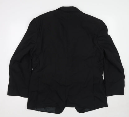 Skopes Mens Black Polyester Tuxedo Suit Jacket Size 44 Regular
