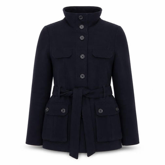 H&M Womens Blue Jacket Size 12 Button