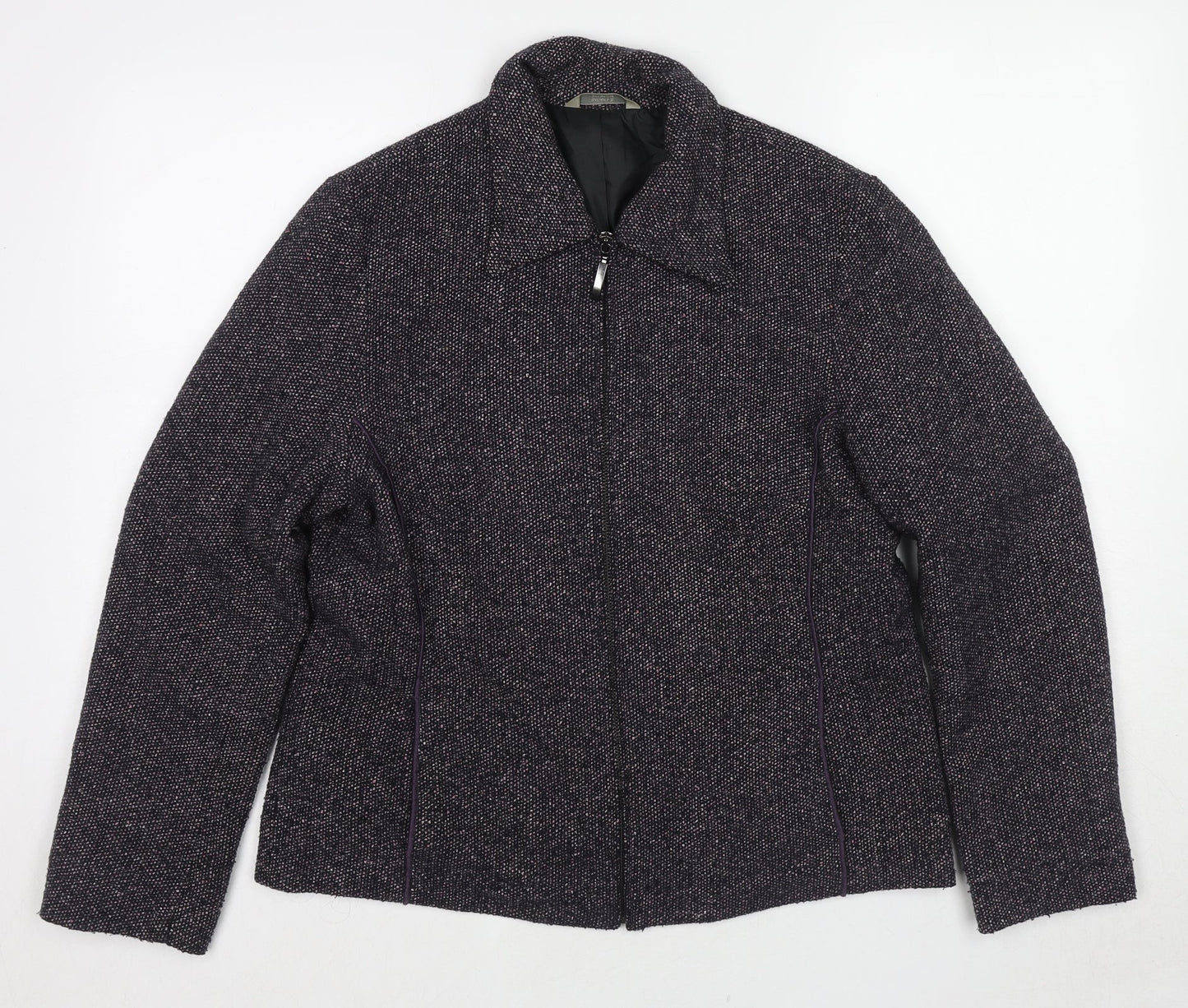 Marks and Spencer Womens Black Jacket Size 14 Zip