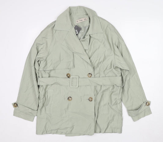 K.Zell Womens Green Jacket Size S Button