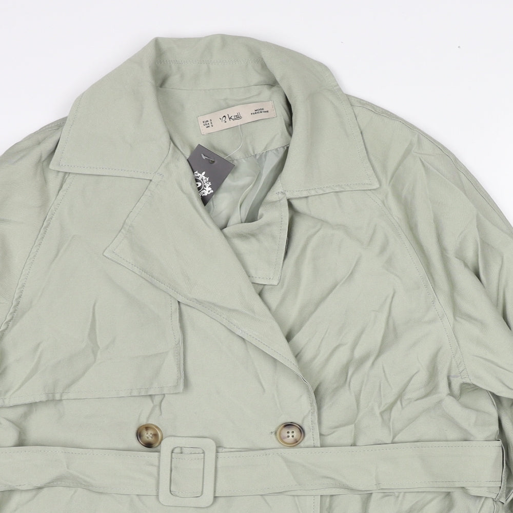 K.Zell Womens Green Jacket Size S Button