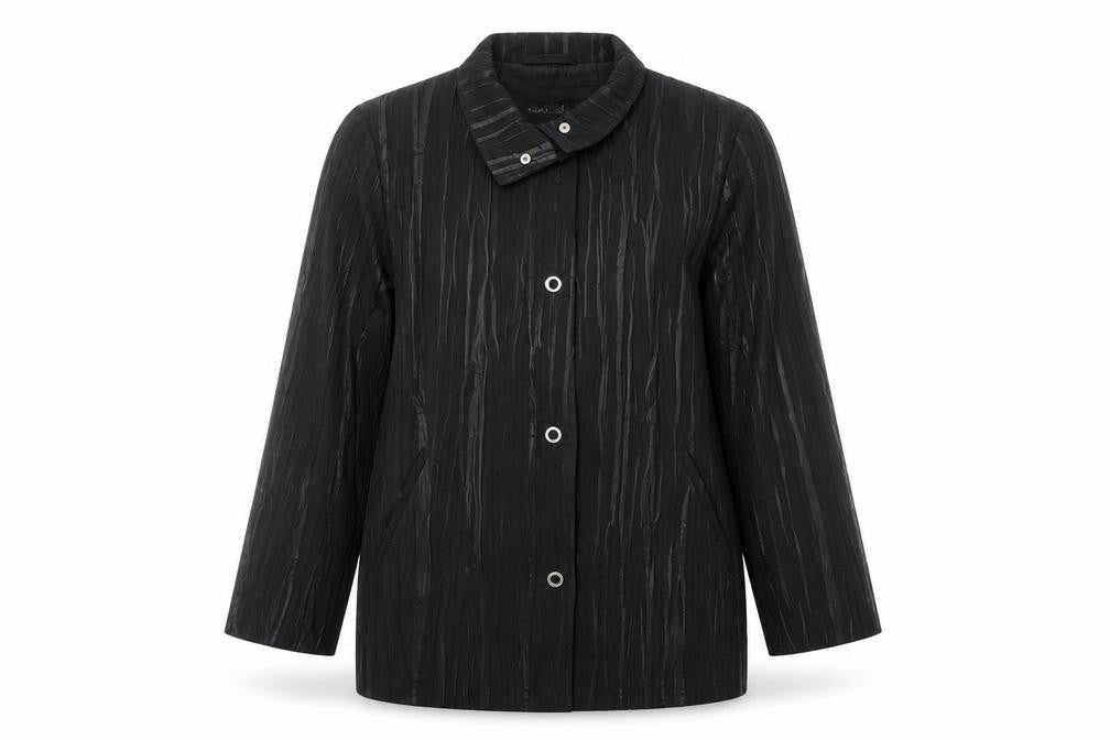 Gerry Weber Womens Black Geometric Jacket Size 12 Button