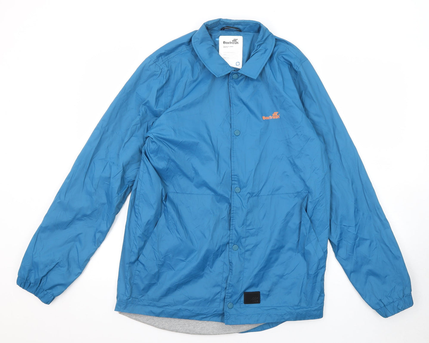 Boxfresh Mens Blue Jacket Size S Snap