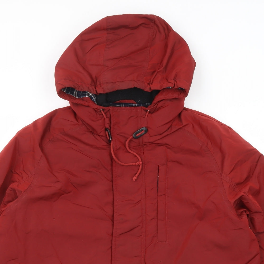 Greenwoods Mens Red Jacket Size M Zip