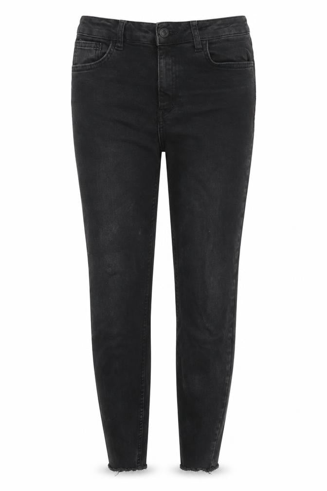 New Look Womens Black Cotton Skinny Jeans Size 10 Regular Zip - Lift & Shape