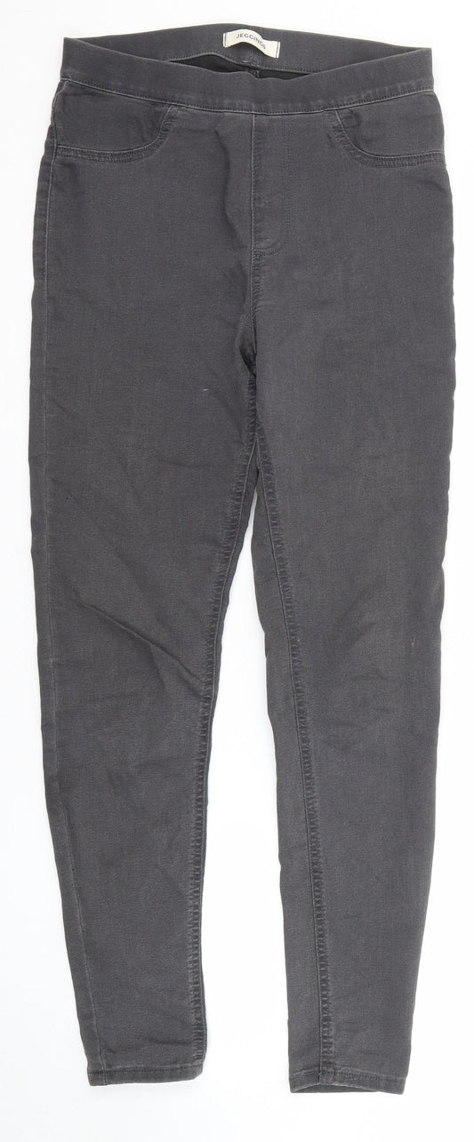 Marks and Spencer Womens Grey Cotton Jegging Jeans Size 8 Regular