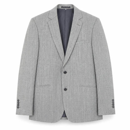 Fellini Mens Grey Polyester Jacket Suit Jacket Size 40 Regular