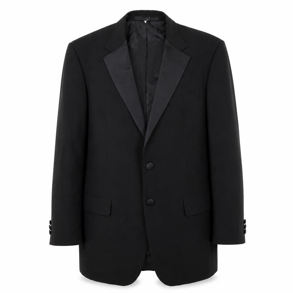 Marks & Spencer Mens Black Polyester Tuxedo Suit Jacket Size 40 Regular