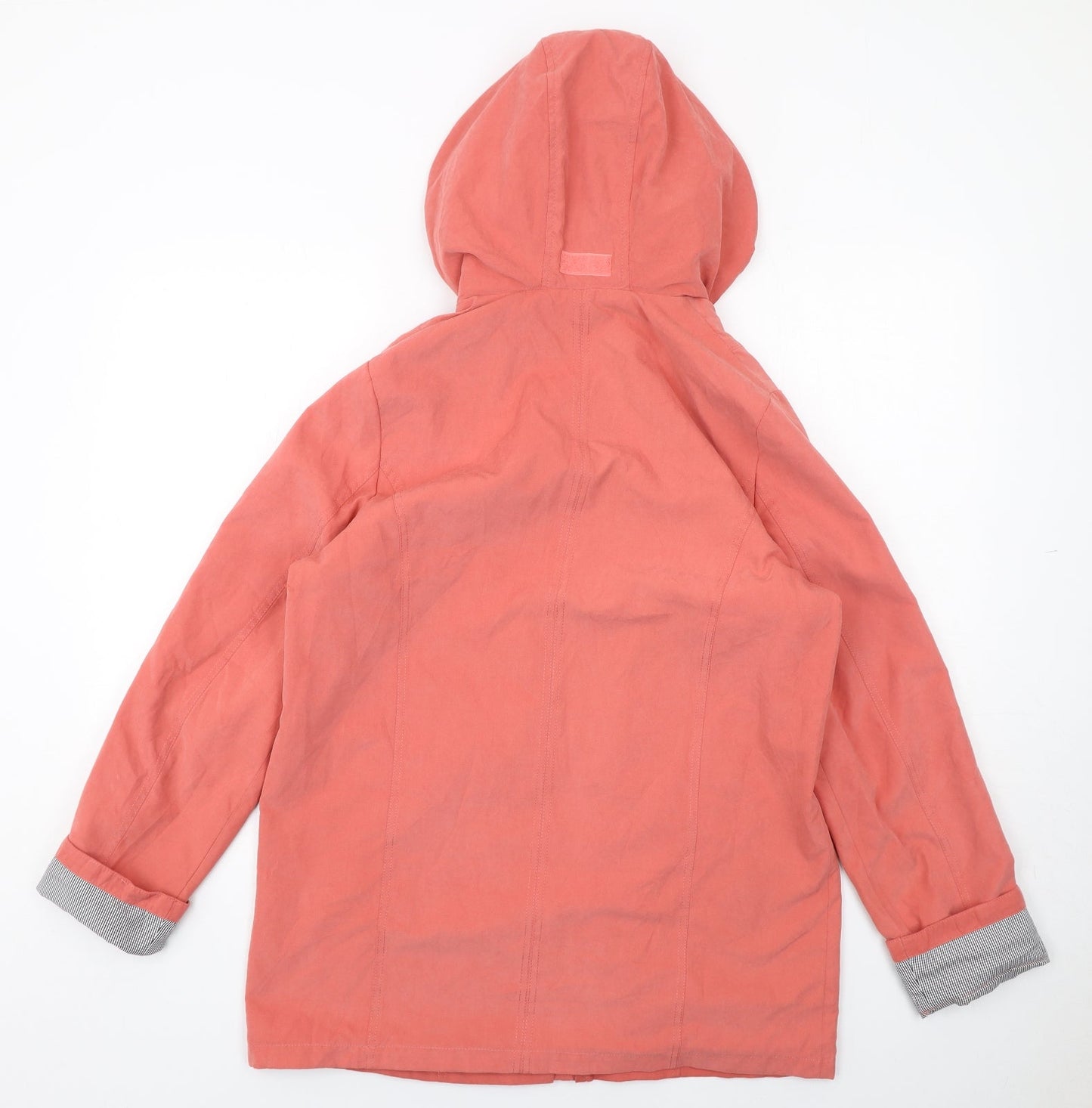 Damart Womens Orange Jacket Size 10 Zip
