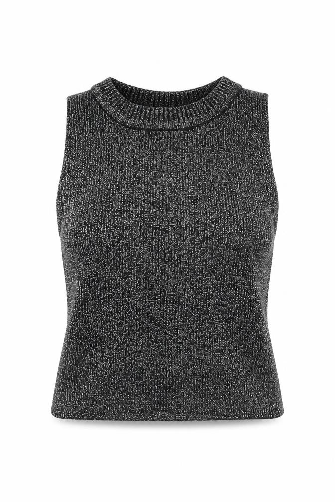 Zara Womens Black Polyester Cropped Blouse Size S Round Neck