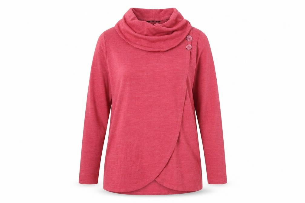 TIGI Womens Pink Roll Neck Polyester Pullover Jumper Size 14