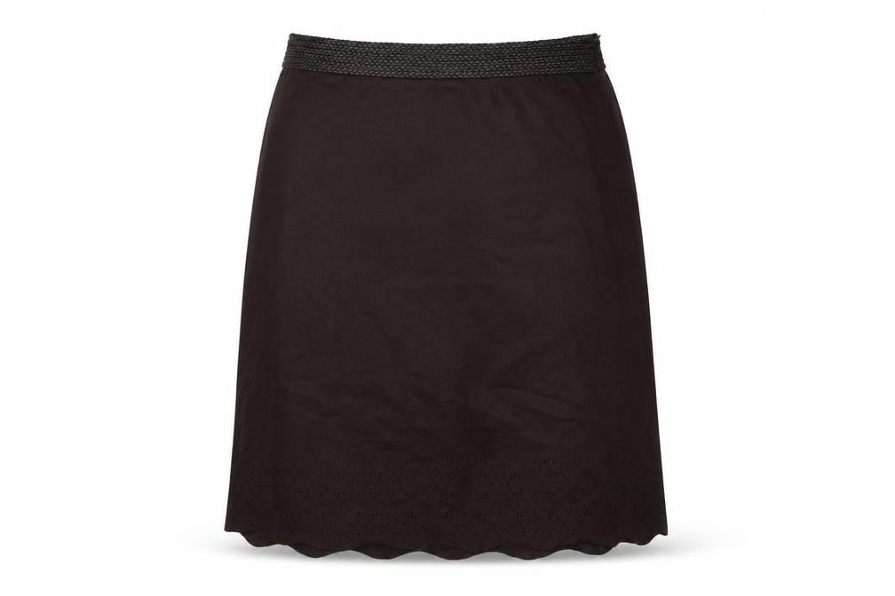 NEXT Womens Brown Polyester A-Line Skirt Size 14 Zip