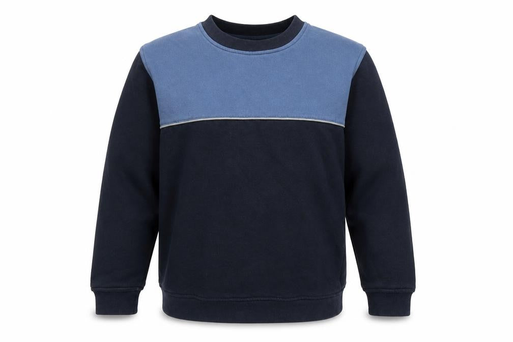 EWM Mens Blue Cotton Pullover Sweatshirt Size S