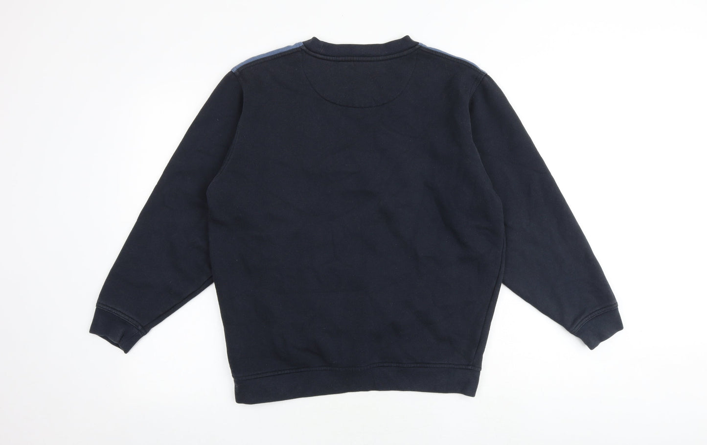 EWM Mens Blue Cotton Pullover Sweatshirt Size S