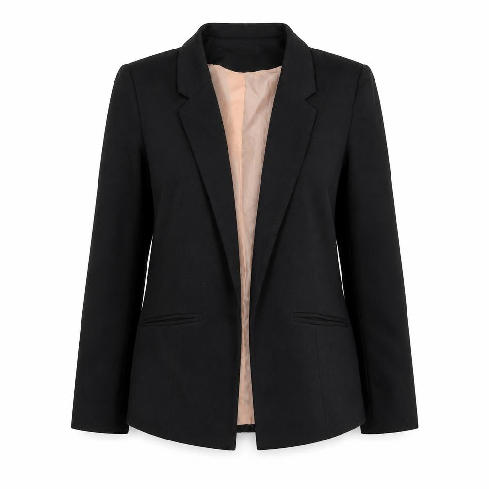Oasis Womens Black Polyester Jacket Blazer Size 12 - Open Style