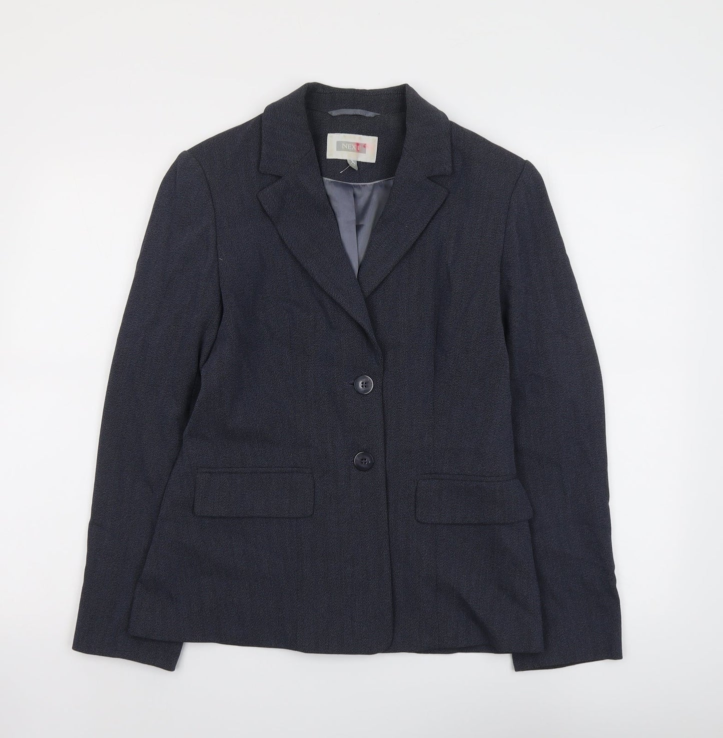 NEXT Womens Blue Striped Jacket Blazer Size 10 Button