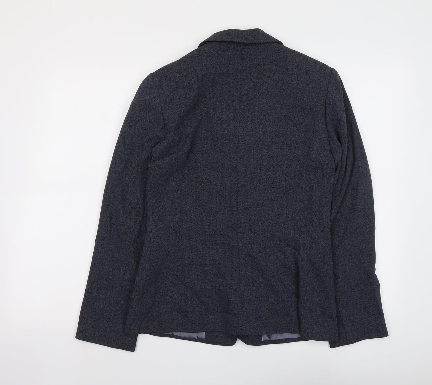 NEXT Womens Blue Striped Jacket Blazer Size 10 Button