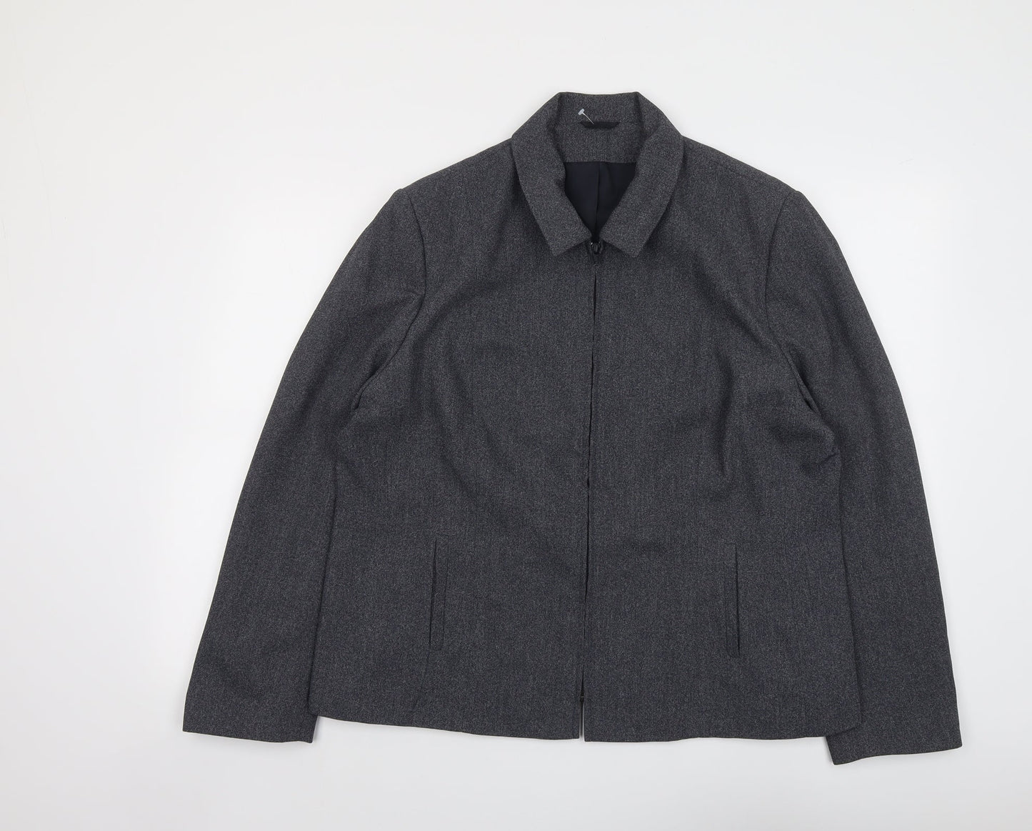 St Bernard Womens Blue Jacket Size 18 Zip