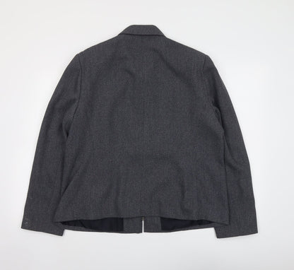 St Bernard Womens Blue Jacket Size 18 Zip