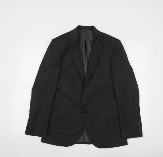 Marks and Spencer Mens Grey Polyester Jacket Suit Jacket Size 36 Regular