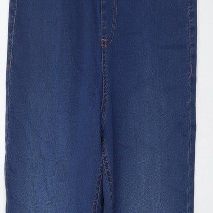 Marks & Spencer Womens Blue Cotton Jegging Jeans Size 8 L26 in Regular