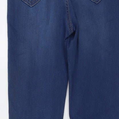 Marks & Spencer Womens Blue Cotton Jegging Jeans Size 8 L26 in Regular