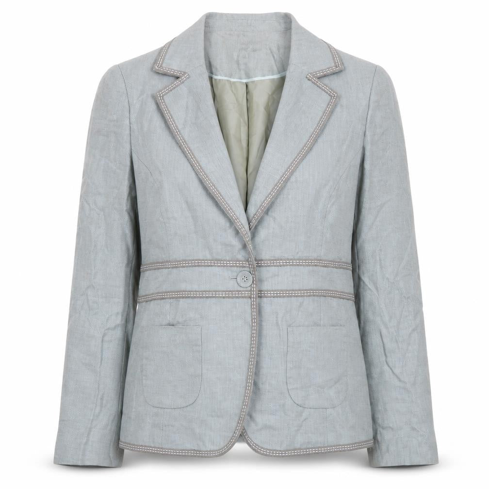 NEXT Womens Green Jacket Blazer Size 10 Button