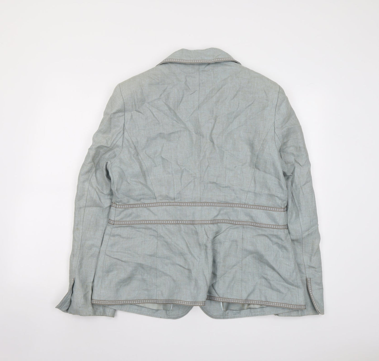 NEXT Womens Green Jacket Blazer Size 10 Button