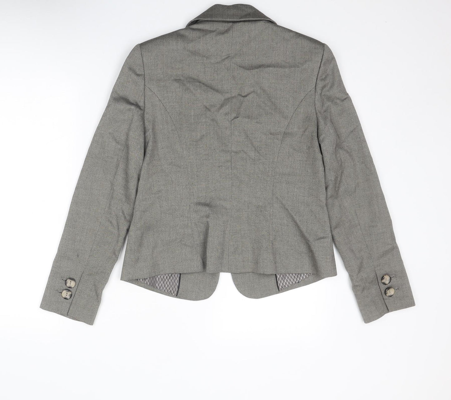 NEXT Womens Grey Jacket Blazer Size 14 Button