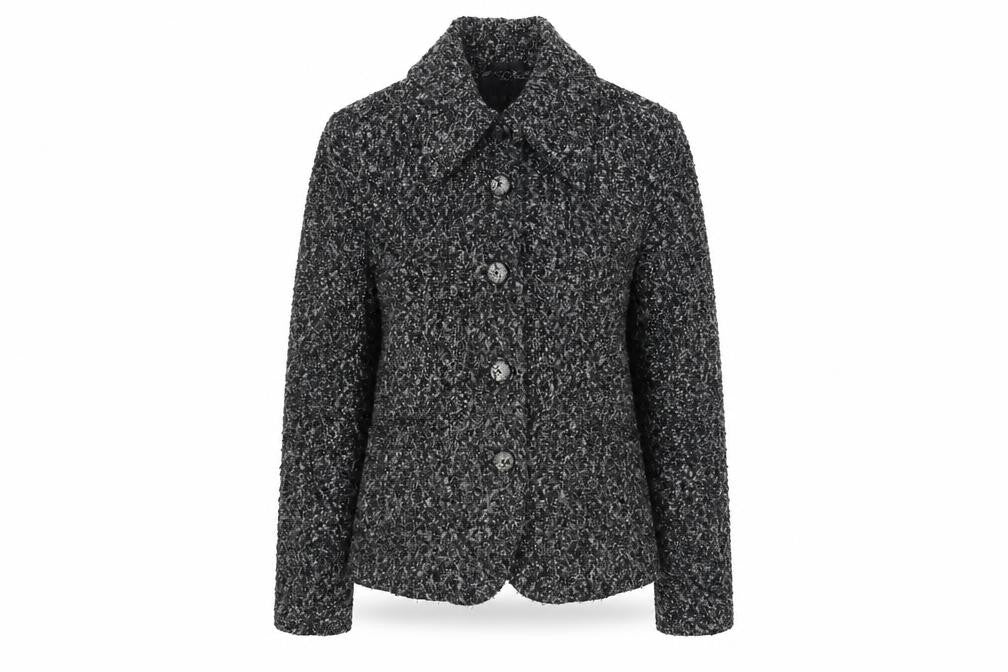 Per Una Womens Grey Jacket Blazer Size 10 Button