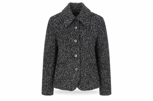Per Una Womens Grey Jacket Blazer Size 10 Button